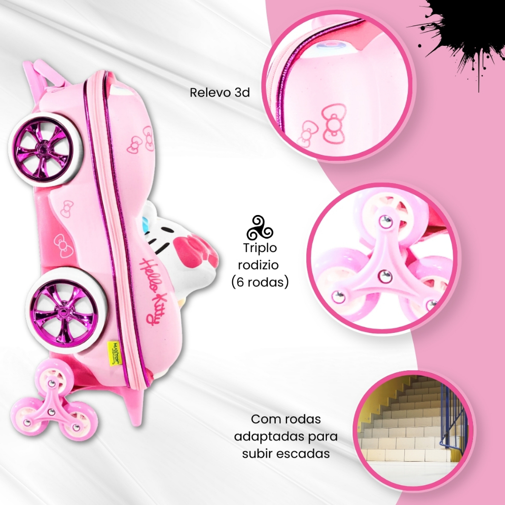 Mochila Infantil Escolar Hello Kitty Car ...
