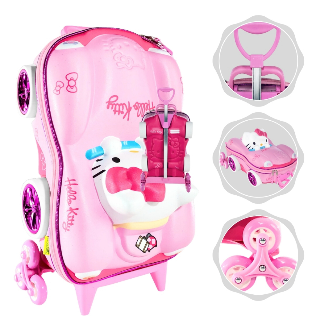 Mochila Infantil Escolar Hello Kitty Car ...